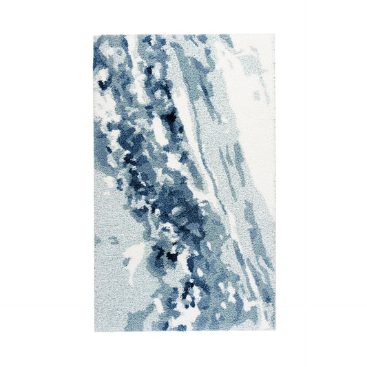 Nevada Bath Rug by Graccioza in Blue