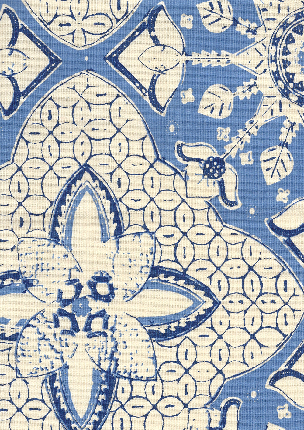 New Batik French Blue Navy on Tint fabric by China Seas
