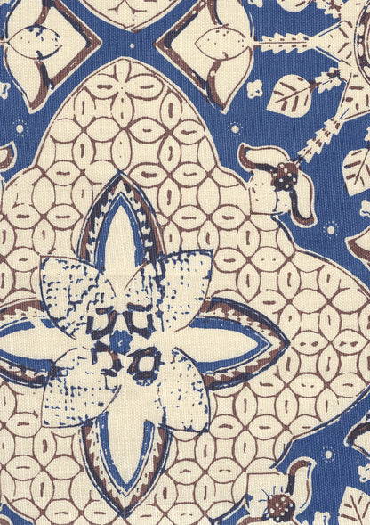 New Batik New Navy New Brown on Tint fabric by China Seas