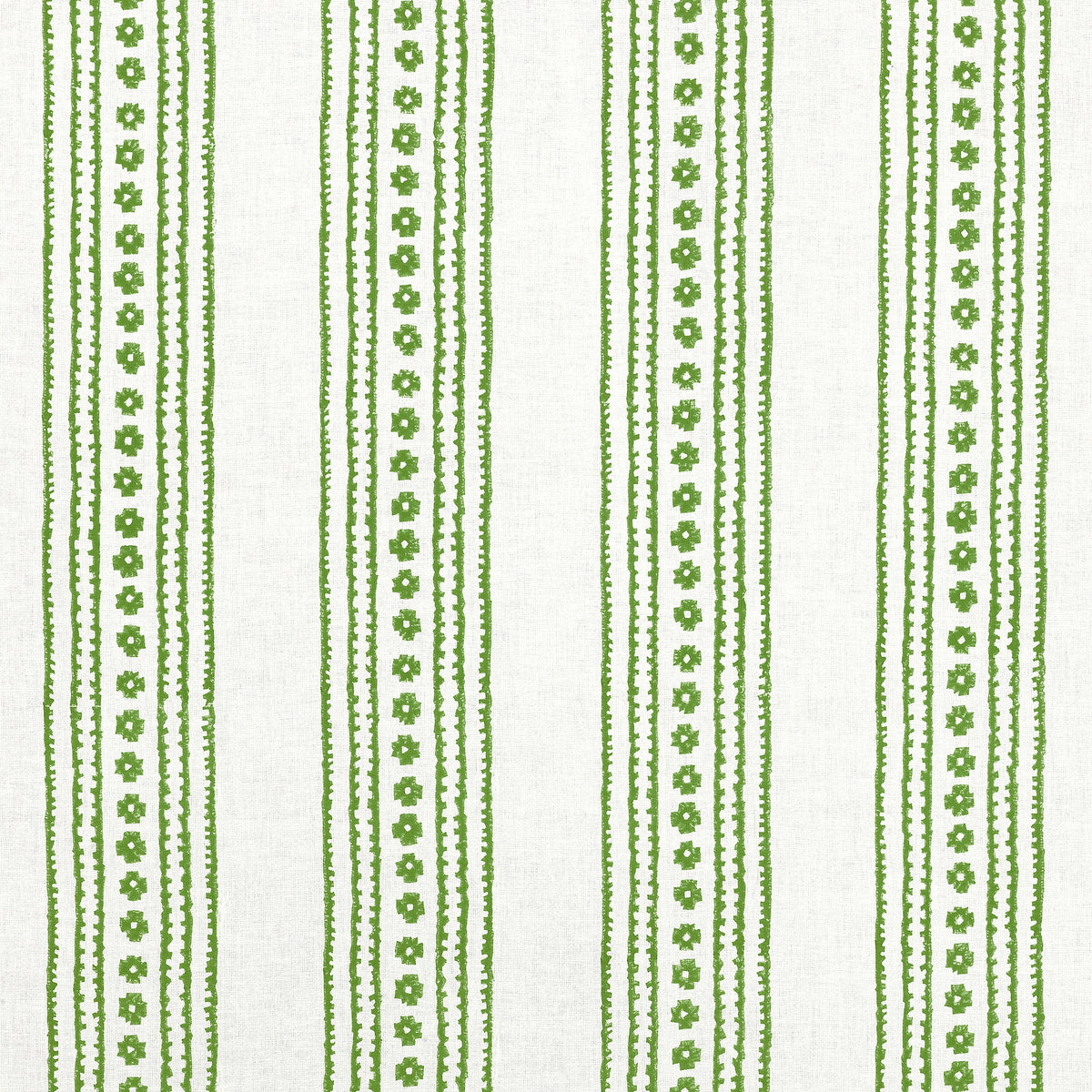 New Haven Stripe Fabric by Thibaut in Green (F910607)