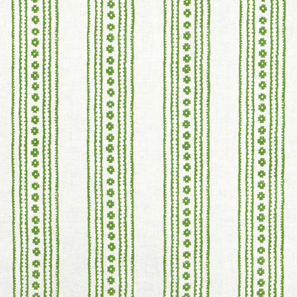 New Haven Stripe Fabric by Thibaut in Green (F910607)