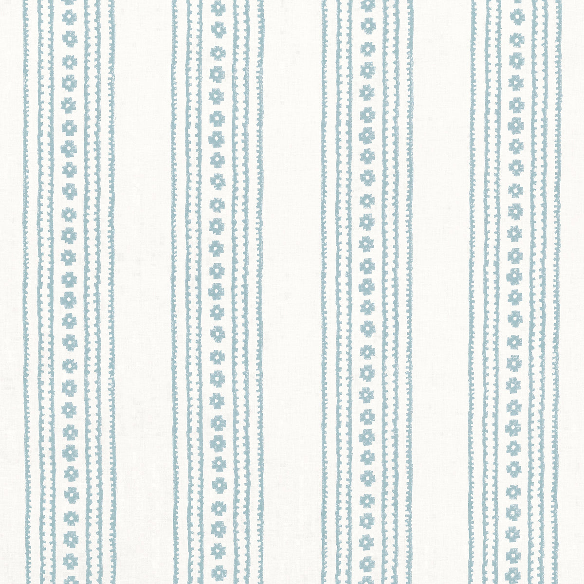 New Haven Stripe Fabric by Thibaut in Spa Blue (F910612)