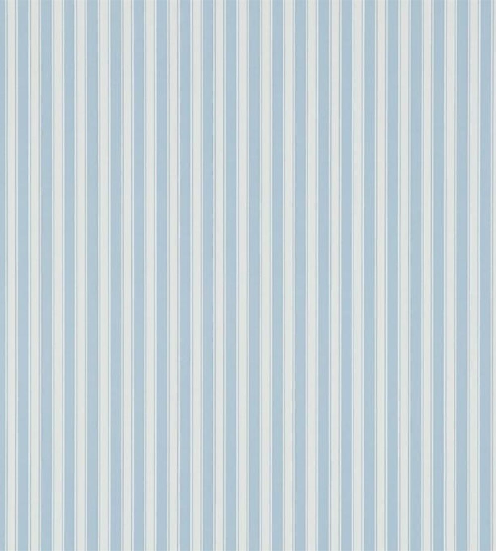 New Tiger Stripe Wallpaper by Sanderson Blue/Ivory