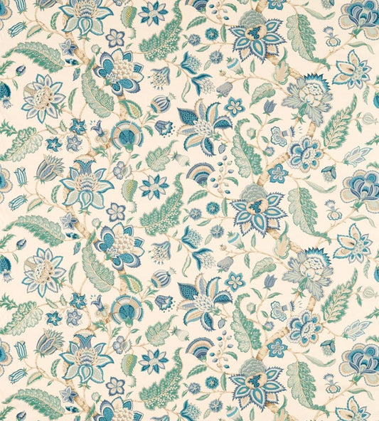 Newnham Courtney Fabric by Sanderson Eucalyptus/Cadet Blue