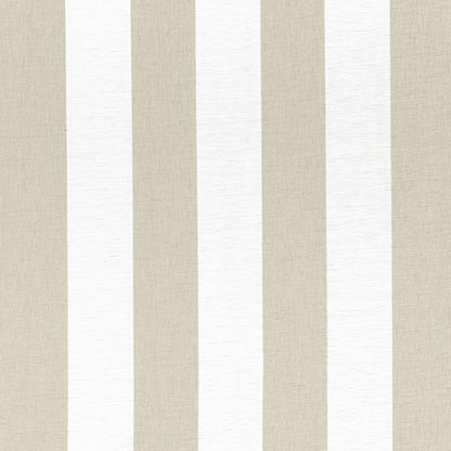 Newport Stripe Fabric by Thibaut in Jute & White (FWW8218)