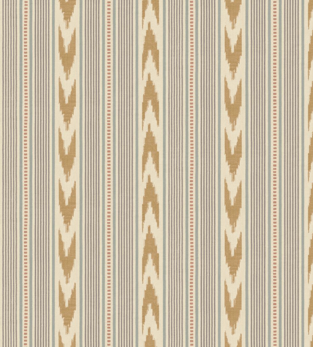 Newport Stripe Wallpaper by Mulberry Home Blue/Sand