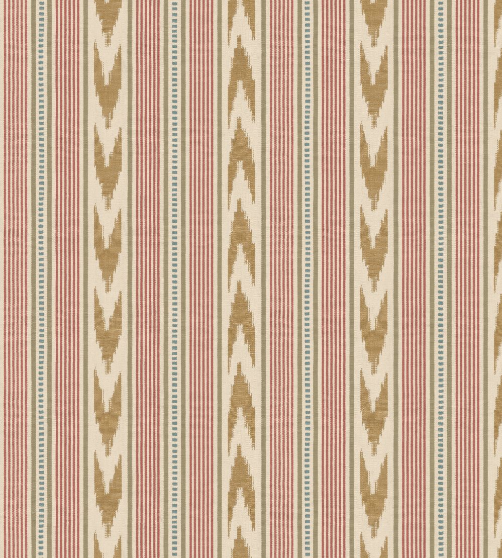 Newport Stripe Wallpaper by Mulberry Home Old Red/Sand