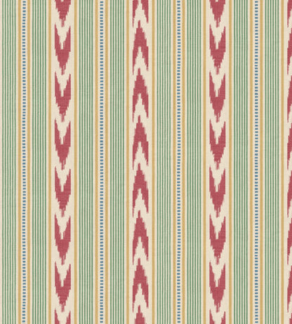 Newport Stripe Wallpaper by Mulberry Home Red/Green