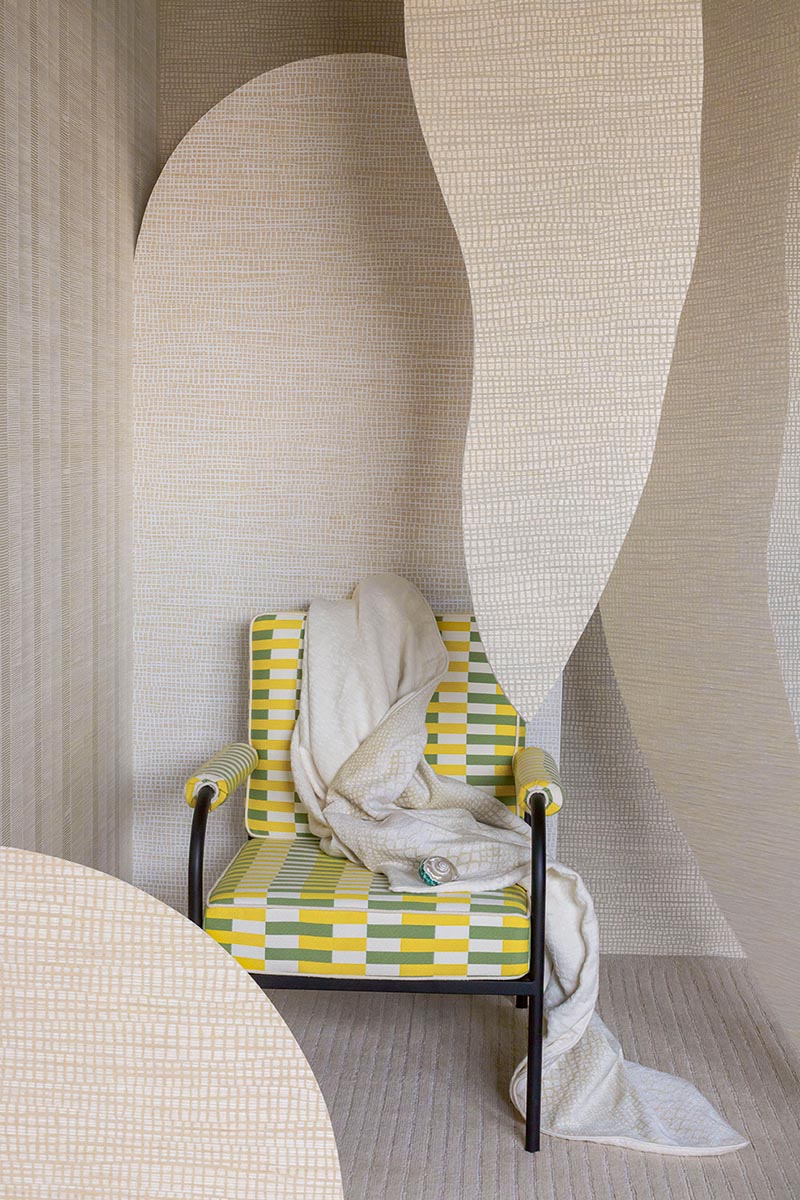 Niamh Wallpaper by Pierre Frey shown in a room setting (view 1)