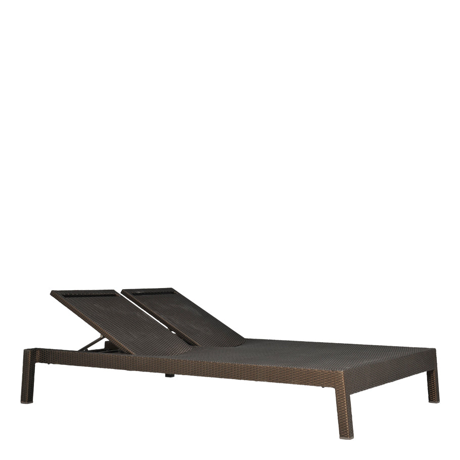 Niche Double Chaise Lounge by JANUS et Cie in Bronze