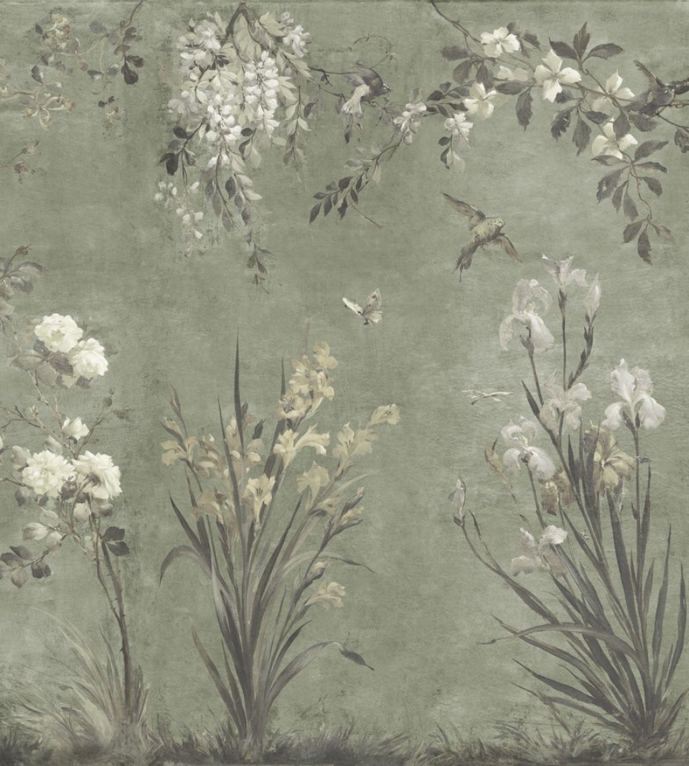 Nicola Mural by Sandberg Sage Green
