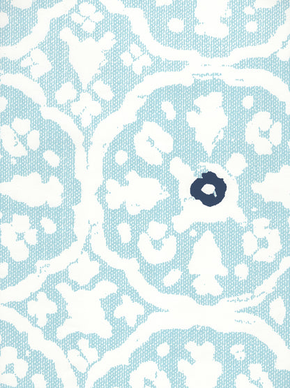 Nitik Grande Sky Navy on White wallpaper by China Seas