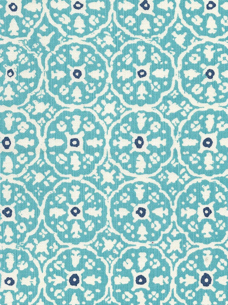 Nitik II New Turquoise New Navy wallpaper by China Seas