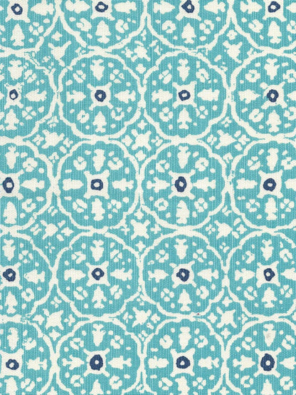 Nitik II New Turquoise New Navy wallpaper by China Seas