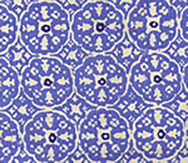 Nitik II Pacific Blue Navy wallpaper by China Seas