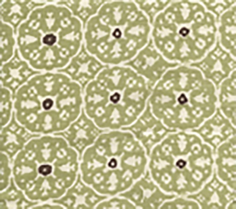 Nitik II Sage Green Brown wallpaper by China Seas
