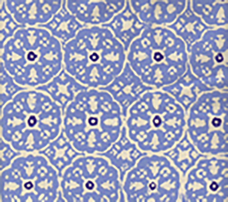 Nitik II French Blue Navy wallpaper by China Seas