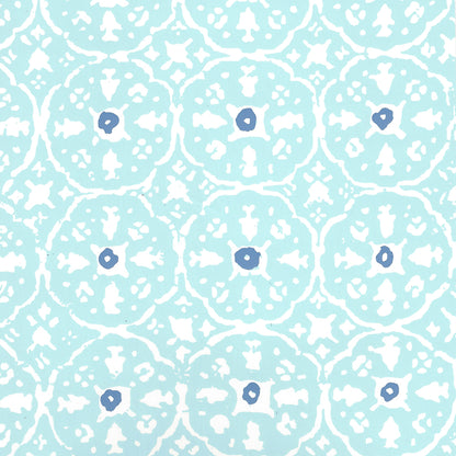 Nitik II New Blue Blue on Almost White wallpaper by China Seas
