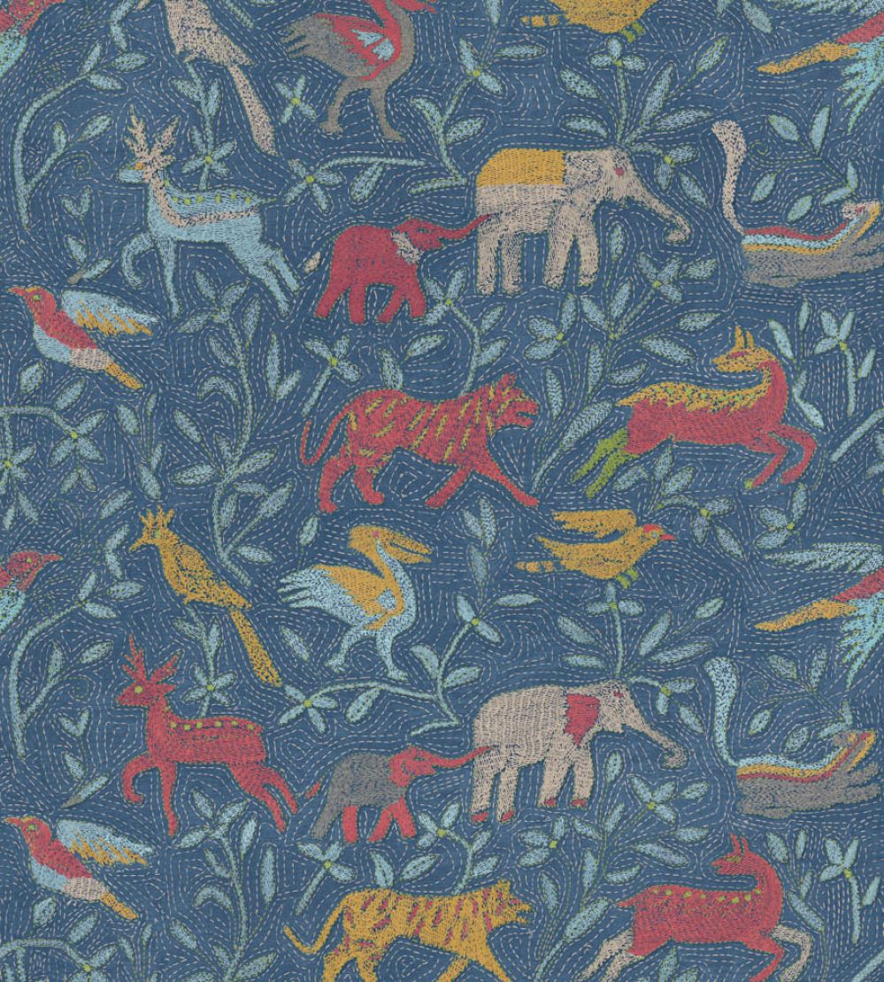 Noah's Ark Wallpaper by GP & J Baker Indigo