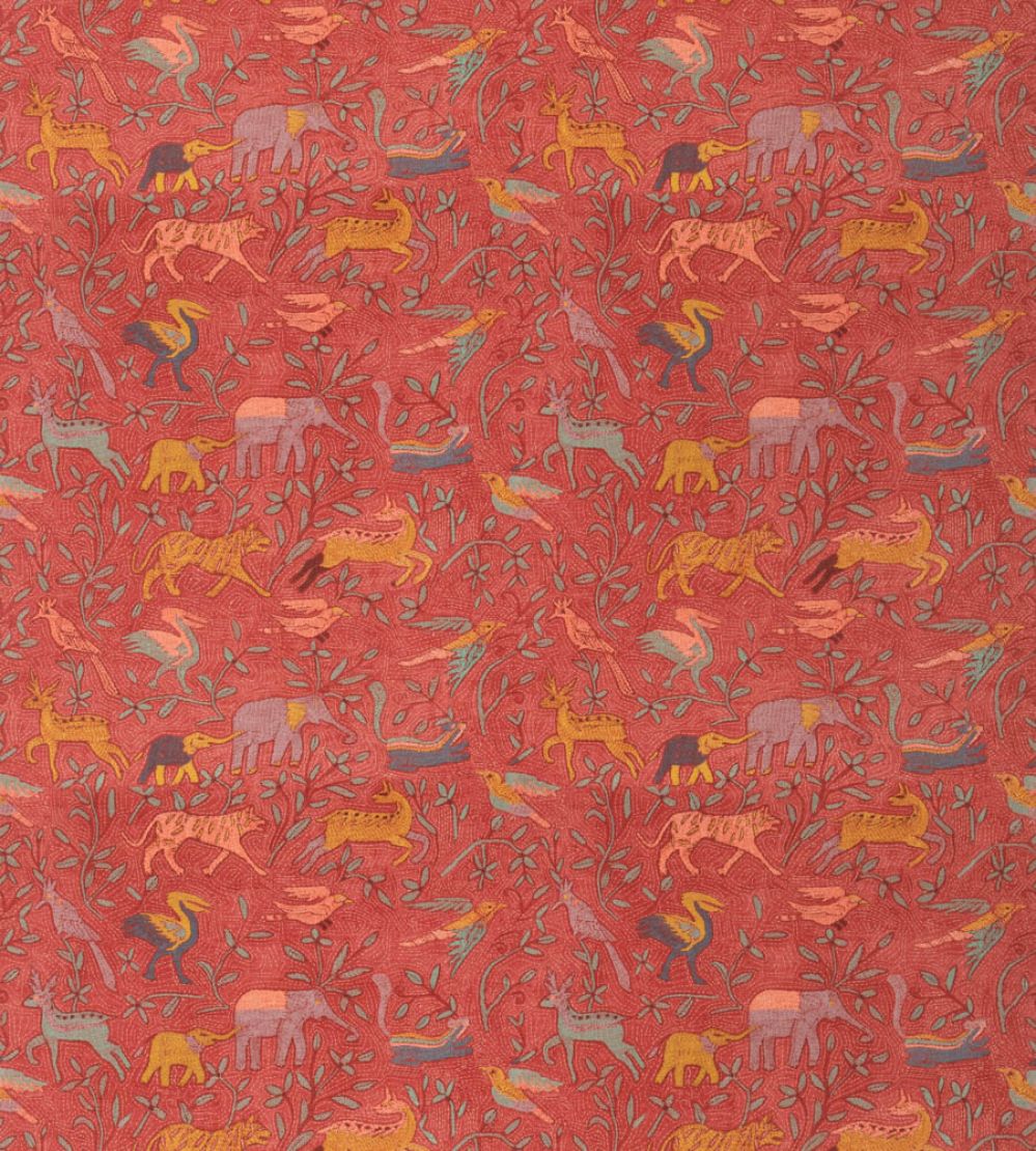 Noah's Ark Fabric by GP & J Baker Spice