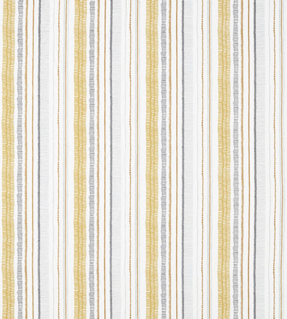 Noki Fabric by Scion Ochre / Hemp / Charcoal
