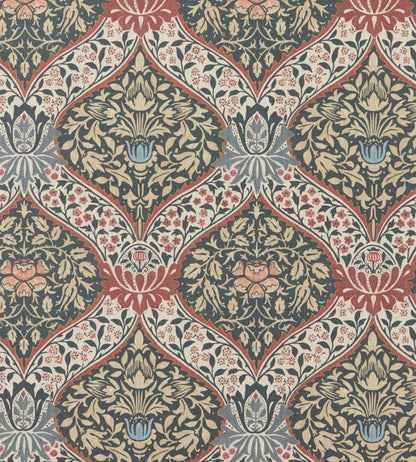 Norbury Wallpaper by Morris & Co Brick/Teal