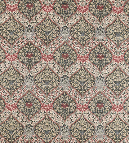 Norbury Weave Fabric by Morris & Co Slate/Plum