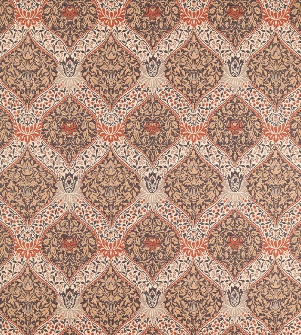 Norbury Weave Fabric by Morris & Co Tobacco/Russet