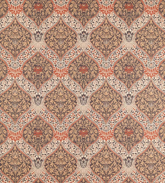 Norbury Weave Fabric by Morris & Co Tobacco/Russet