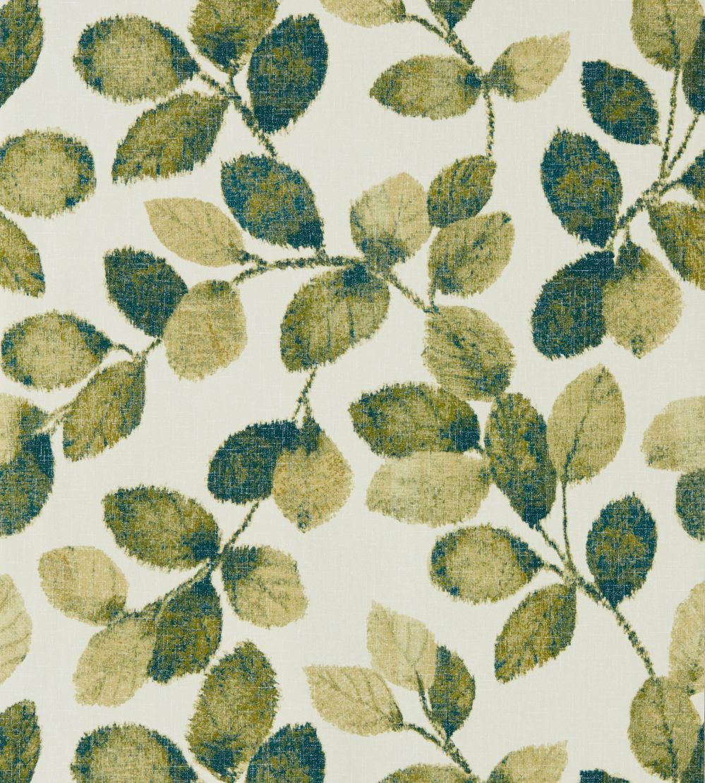 Northia Wallpaper by Clarke & Clarke Olive/Peacock