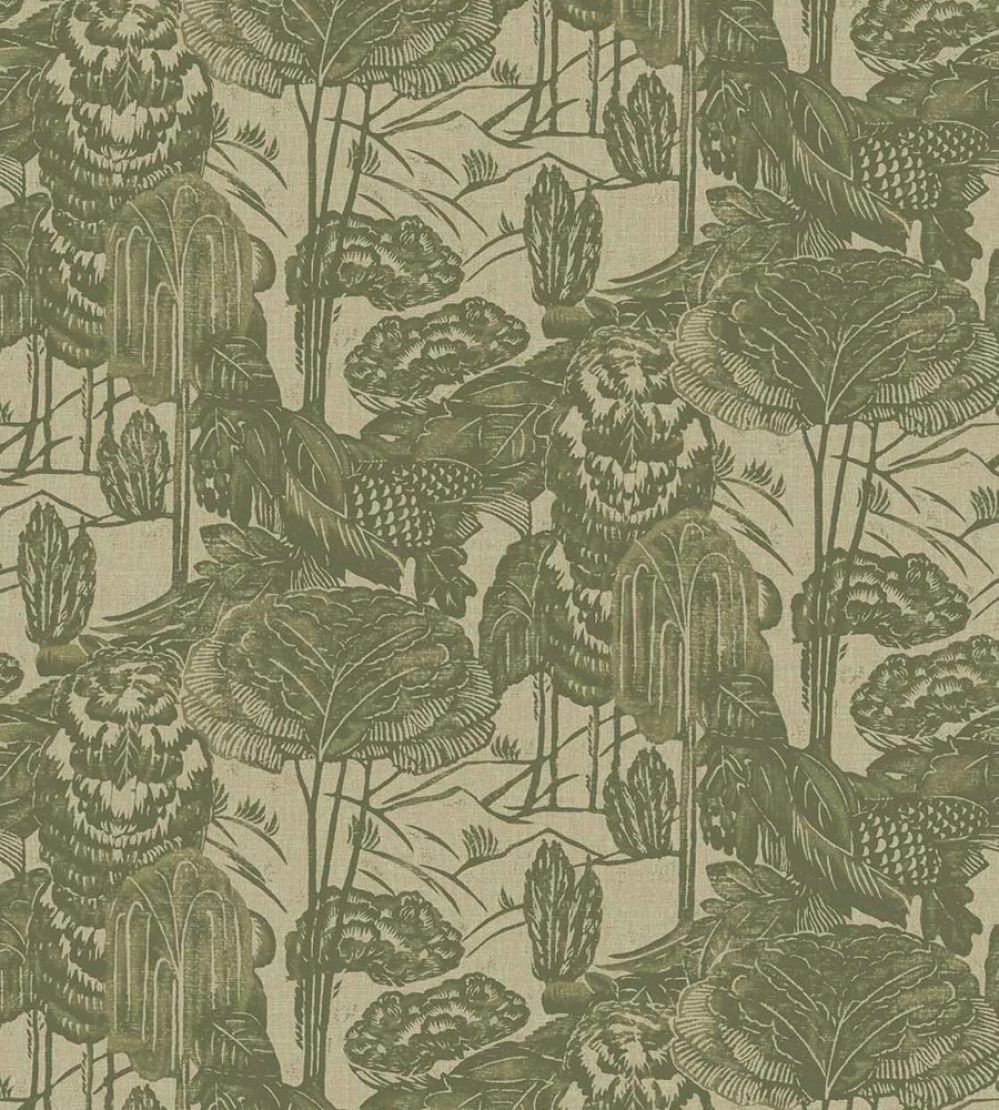 Nostalgic Evergreen Wallpaper by Eijffinger Green