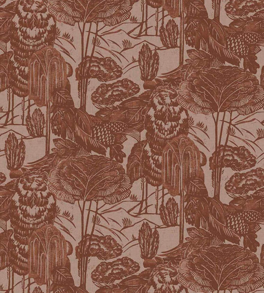 Nostalgic Evergreen Wallpaper by Eijffinger Red