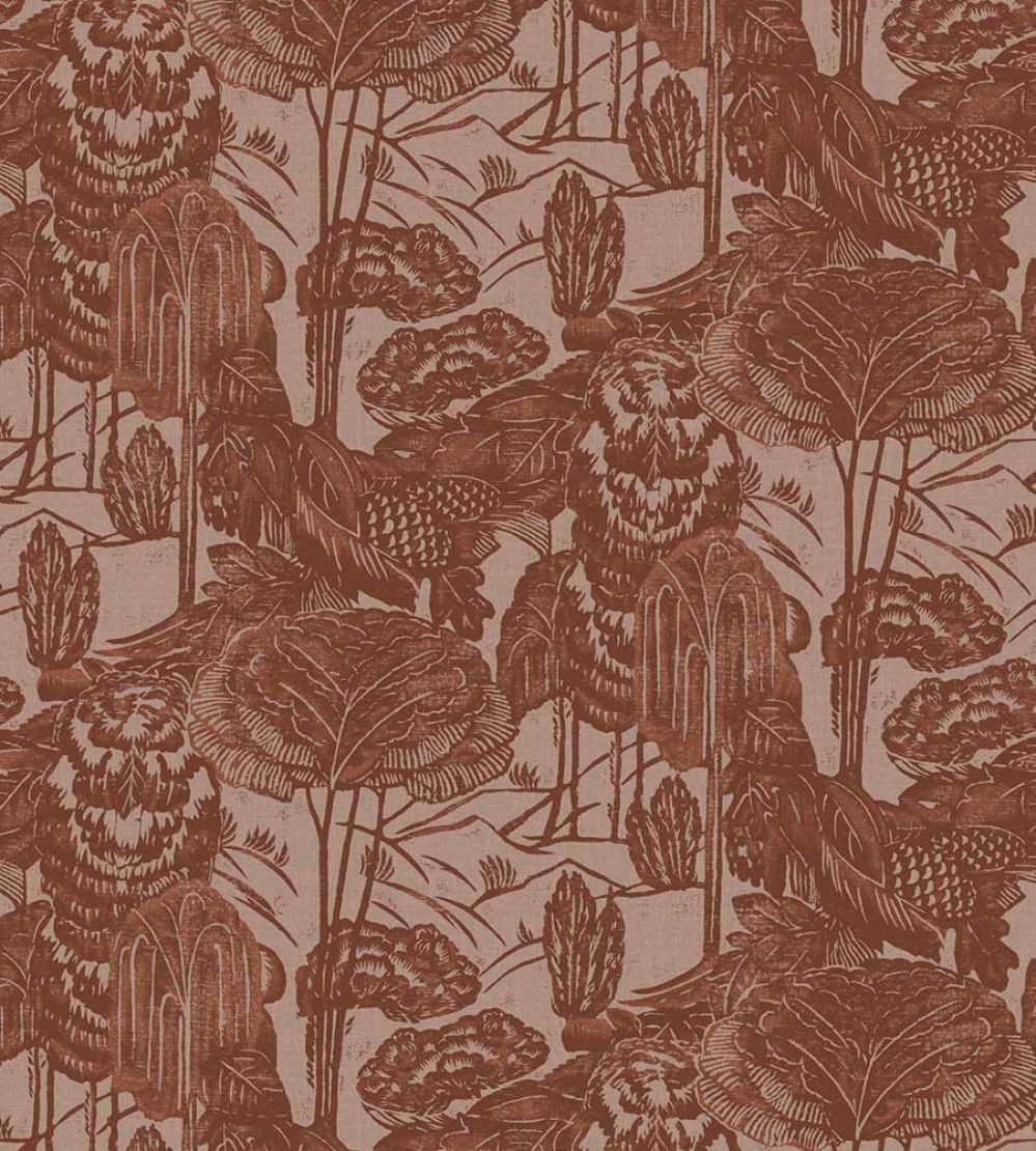 Nostalgic Evergreen Wallpaper by Eijffinger Red