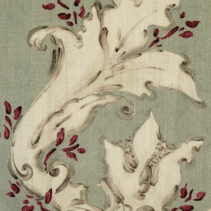Nouveau fabric by Coordonné in Alga, shown in a styled room