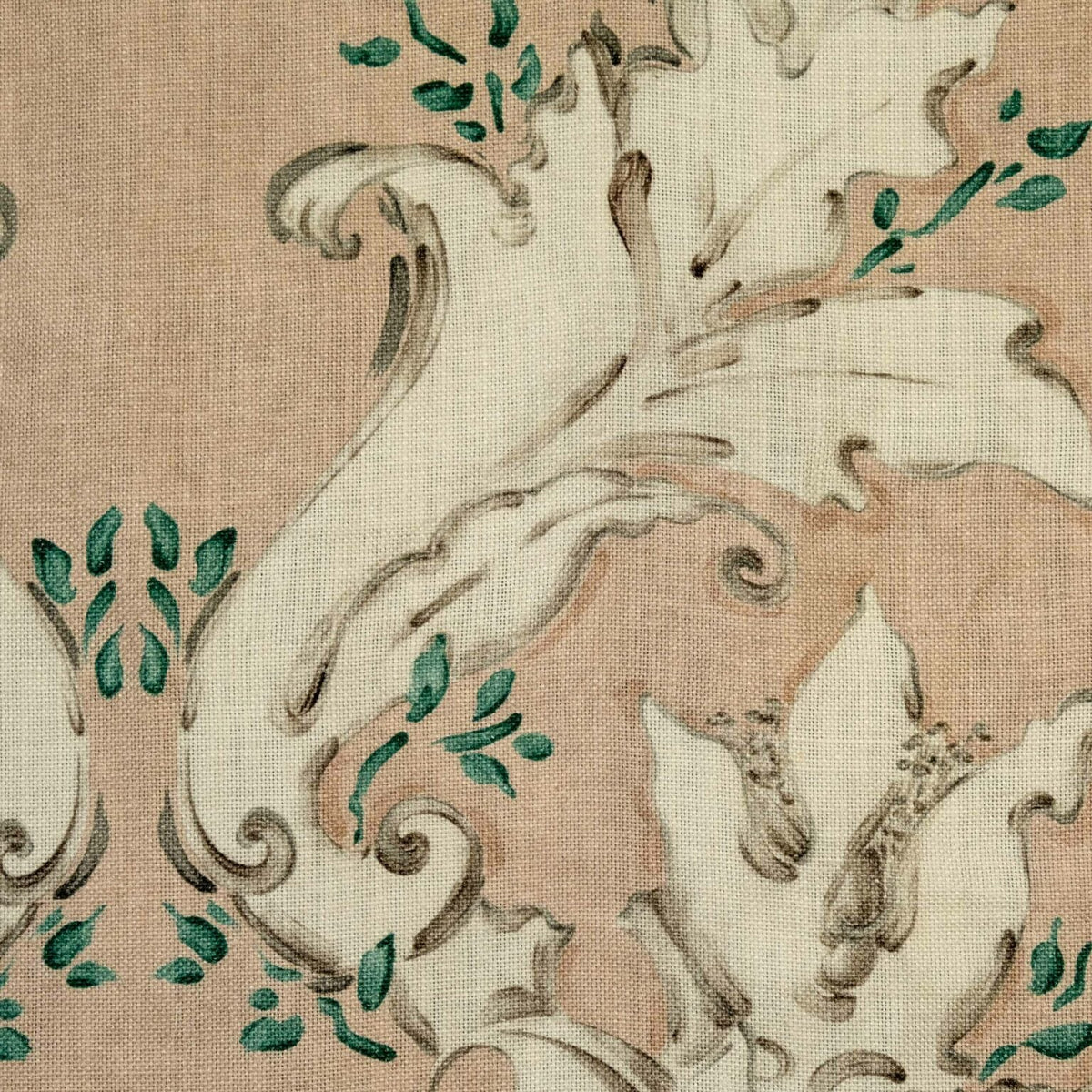 Nouveau fabric by Coordonné in Nude, shown in a styled room