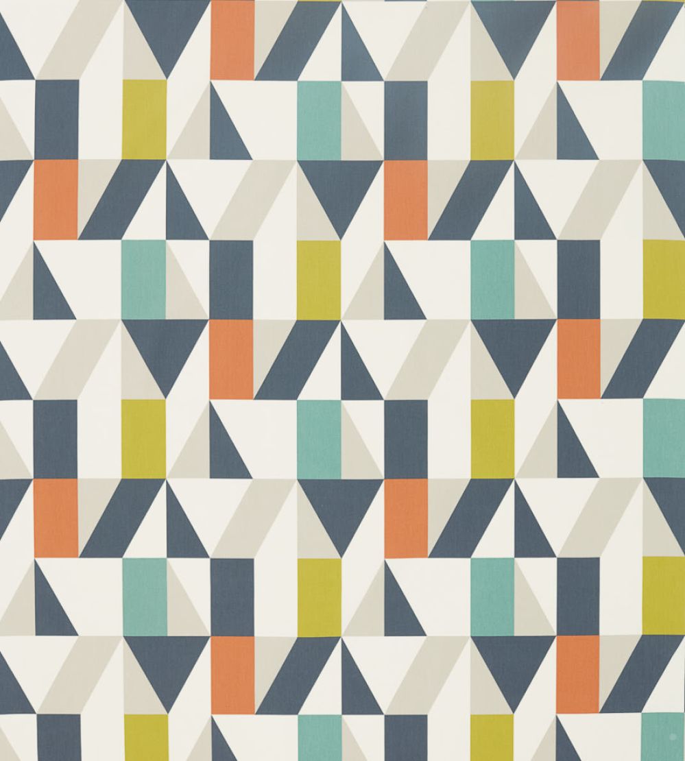 Nuevo Fabric by Scion Citrus / Paprika / Forest