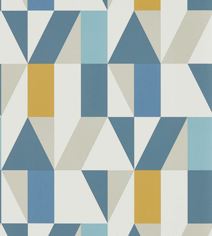 Nuevo Wallpaper by Scion Indigo / Slate / Satsuma