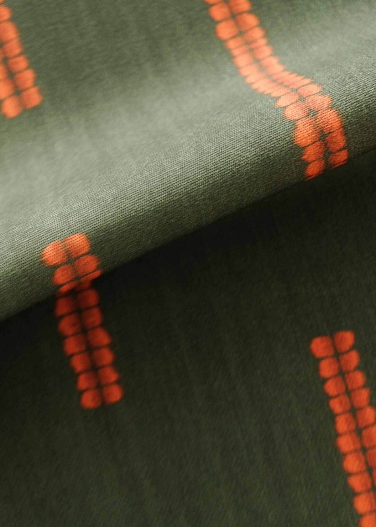 Nui fabric by Coordonné in Cypress, flat pattern view
