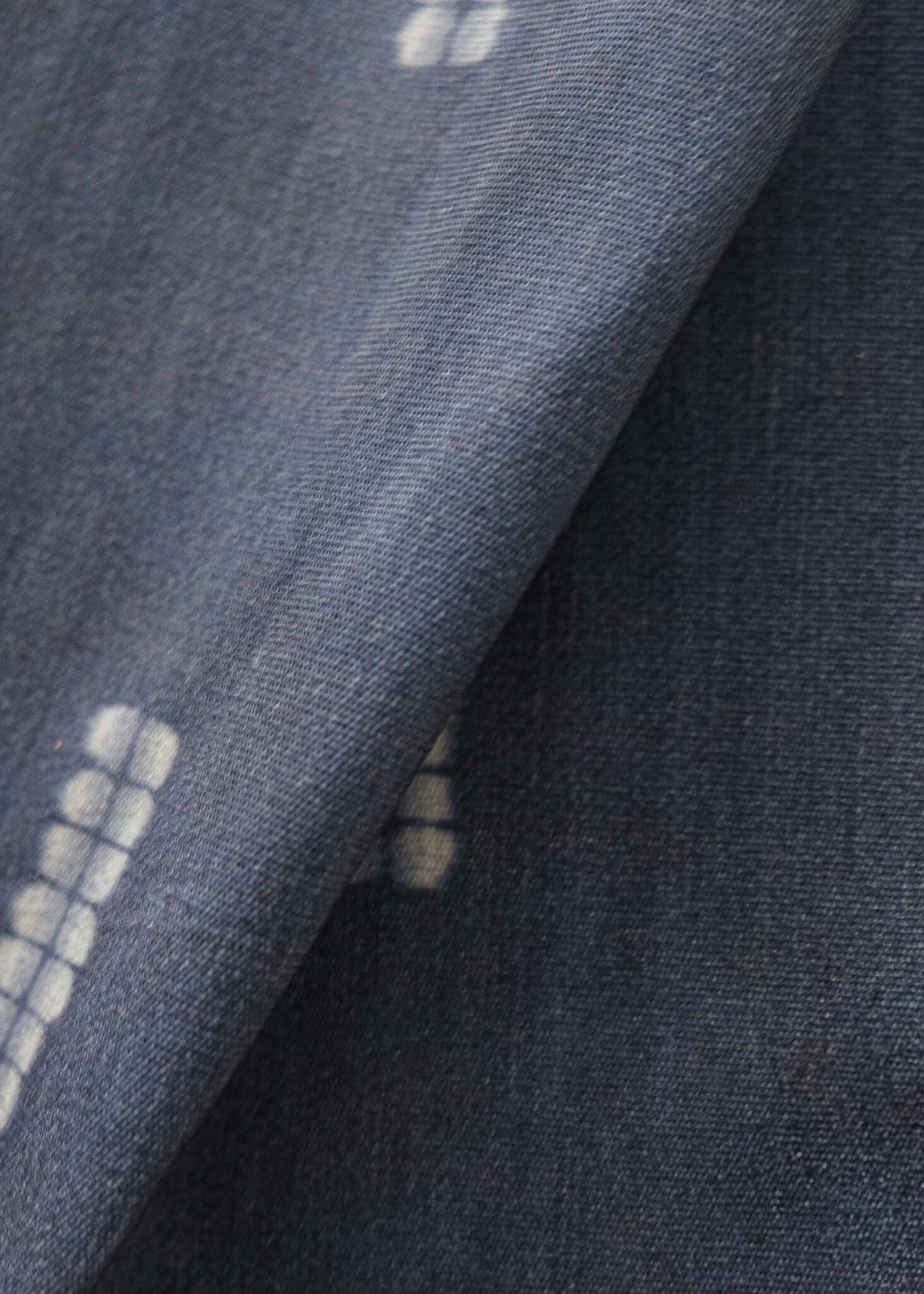 Nui fabric by Coordonné in Indigo, flat pattern view