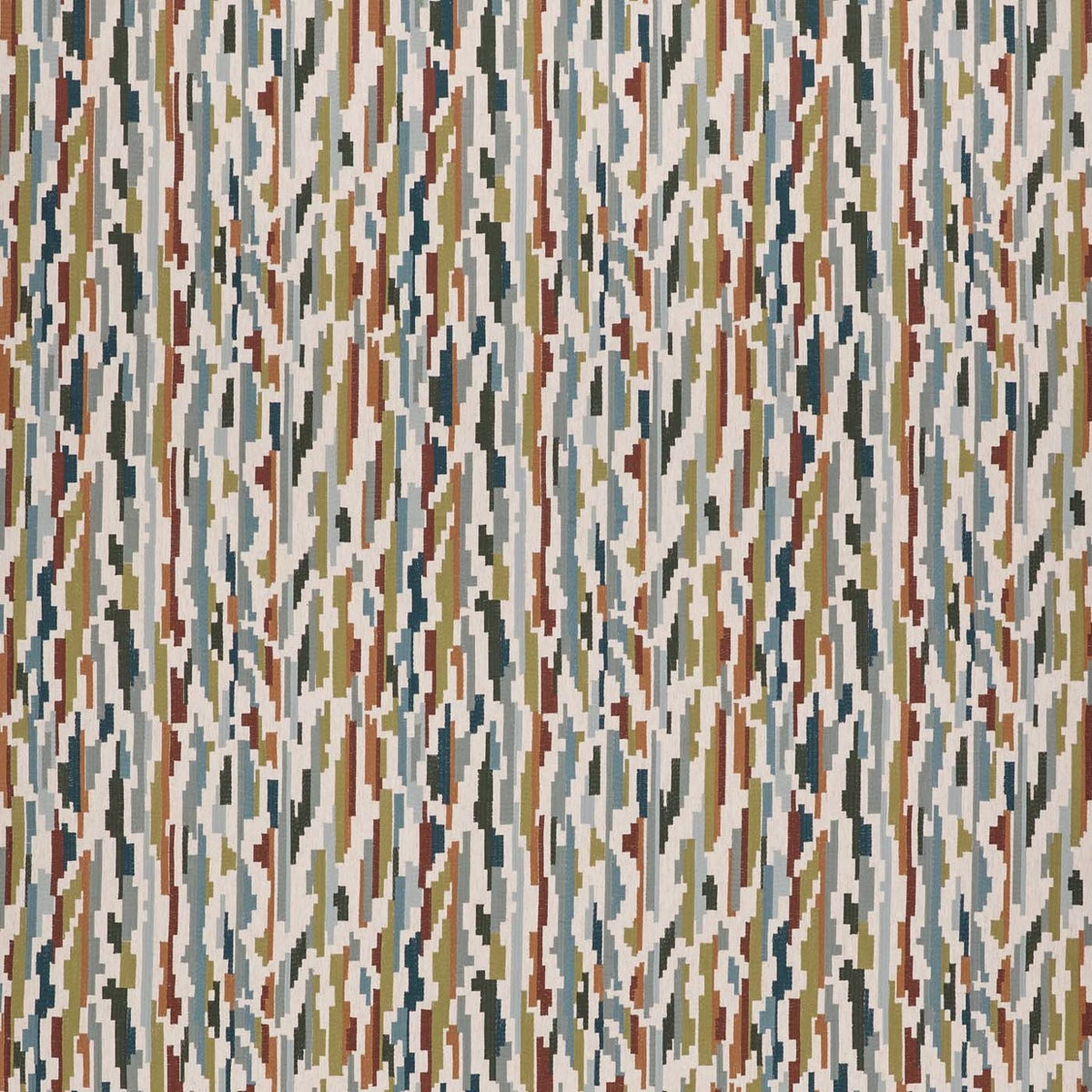 Nuru Embroidery Rosewood/Limpet/Aloe fabric by Harlequin