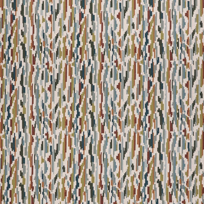 Nuru Embroidery Rosewood/Limpet/Aloe fabric by Harlequin
