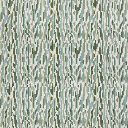 Nuru Embroidery Aloe/Powder/Forest fabric by Harlequin