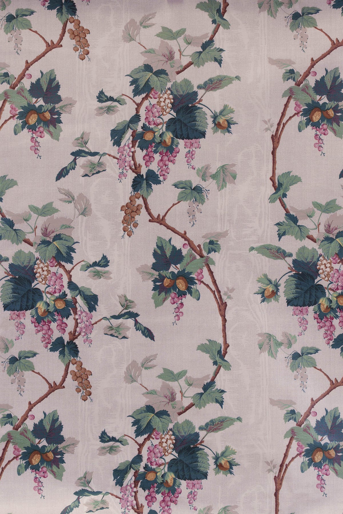 Nuts & Berries Fabric by Jean Monro in Hazelnut Blackcurrant