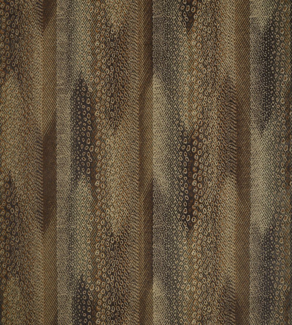Nyala Fabric by Zoffany Vine Black/Gold