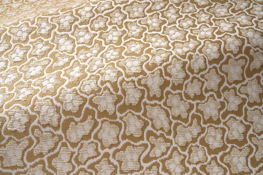 Nympheas Outdoor Fabric by Le Manach in Naturel (L4007001)