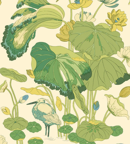 Nympheus Wallpaper by GP & J Baker Emerald