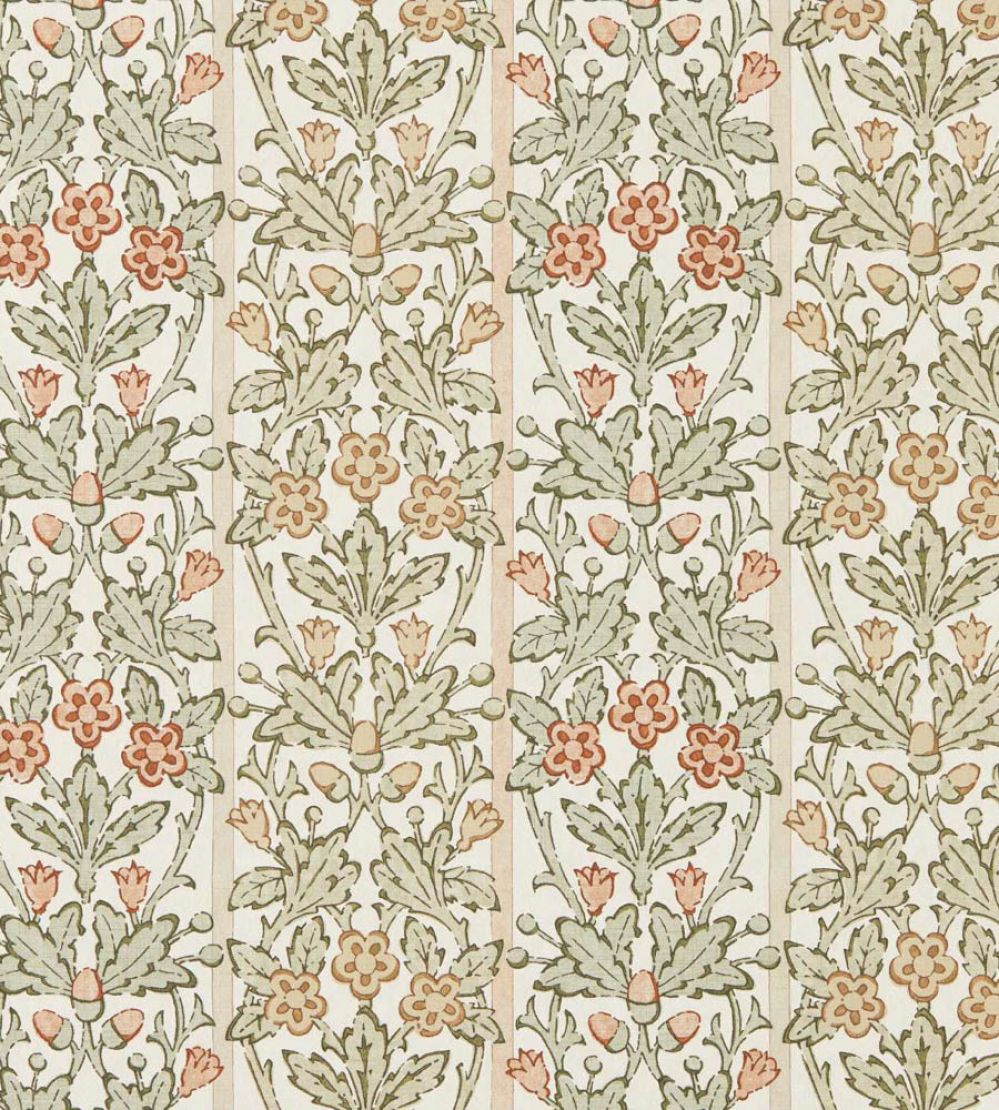 Oak & Blossom Wallpaper by Morris & Co Chestnut/Primrose