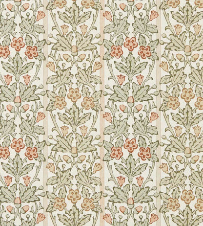 Oak & Blossom Wallpaper by Morris & Co Chestnut/Primrose