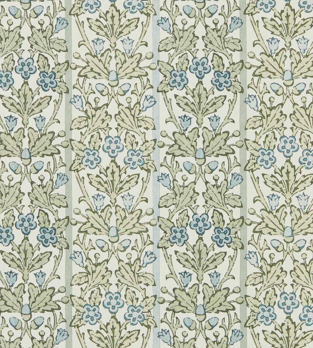Oak & Blossom Wallpaper by Morris & Co Thyme/Woad