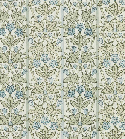 Oak & Blossom Wallpaper by Morris & Co Thyme/Woad
